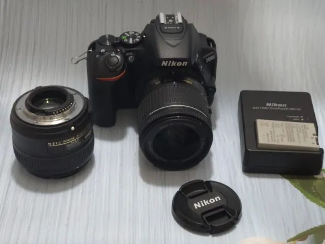 CÂMERA Nikon D5600 + LENTES 18-55 VR + 50mm f/1.8G + Flash | Menos de 1.000 Cliques Nova - Foto 3