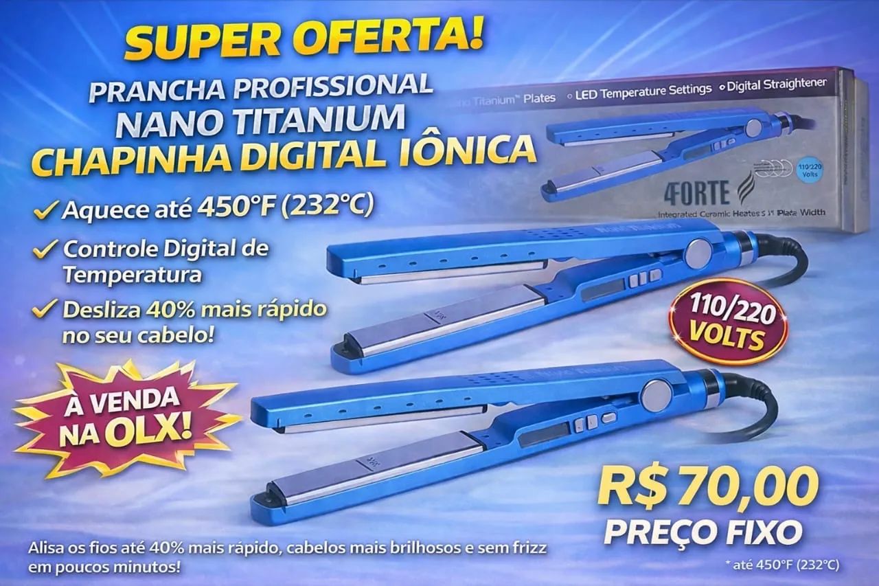 Chapinha Profissional Nano Titanium