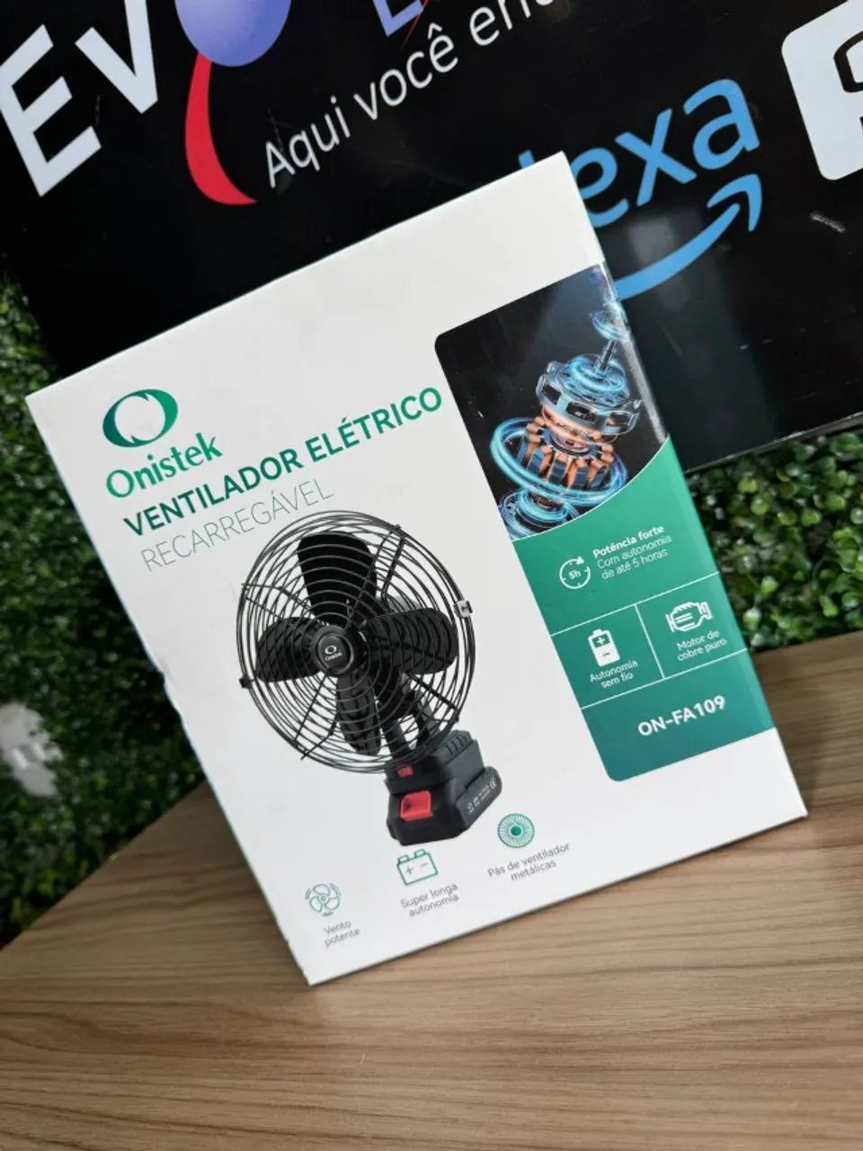 Ventilador Elétrico Recarregável ONISTEK ON-FA109 