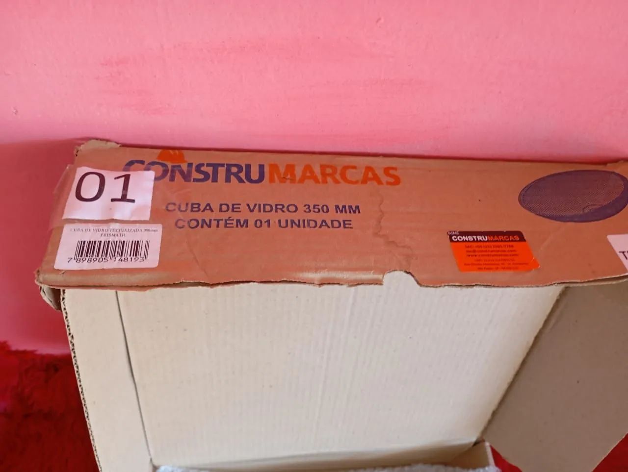 Cuba de vidro nova na caixa  - Foto 5