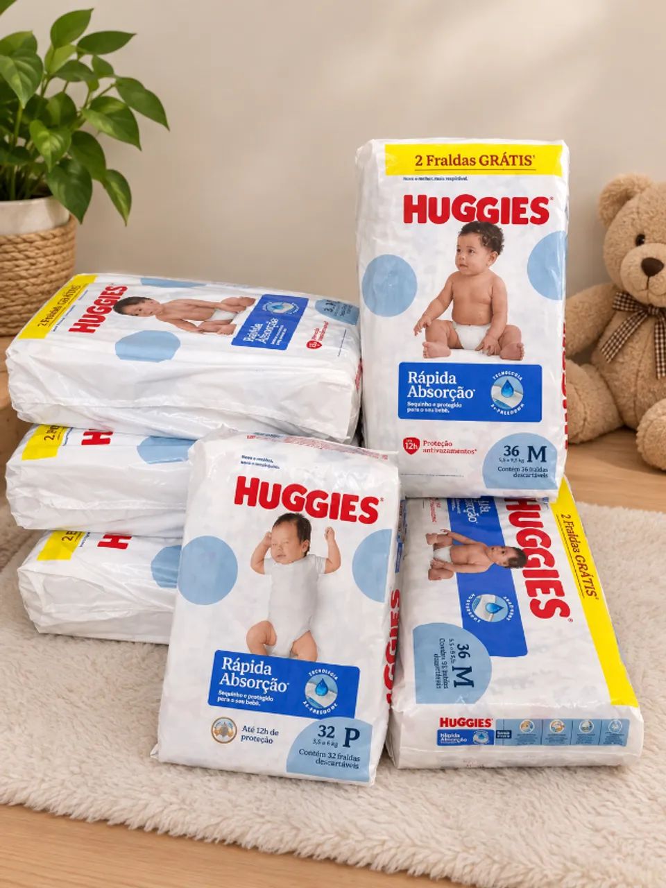 Fraldas Huggies 