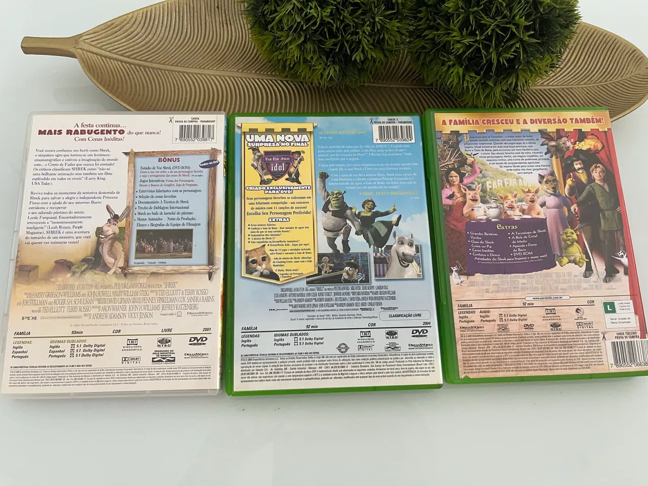 Dvd Shrek 1 , 2 e Shrek Terceiro Combo  - Foto 2