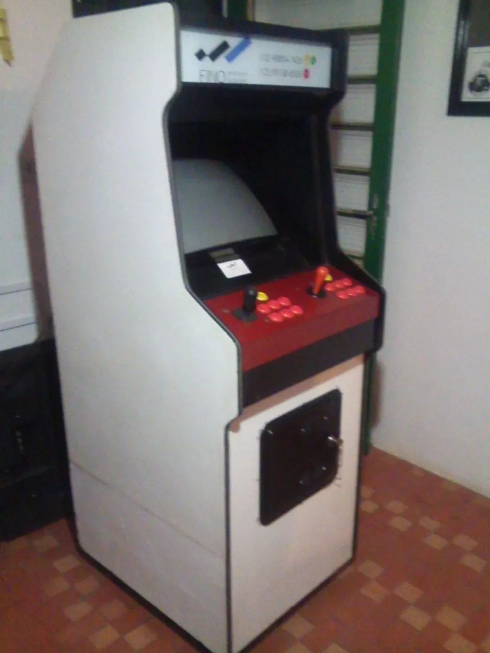 Maquina de Fliperama Original Da Década De 80 Com Ficheiro Tela de Tubo Crt 20 Polegadas
