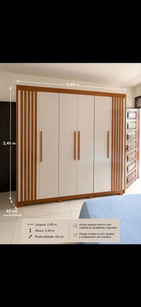 Guarda roupa 6 portas