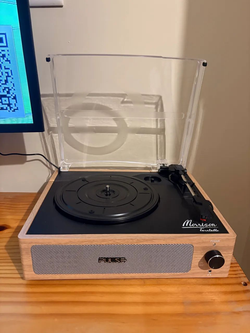 Vitrola Morrison Turntable Retro de Mesa Bluetooth USB - Foto 4