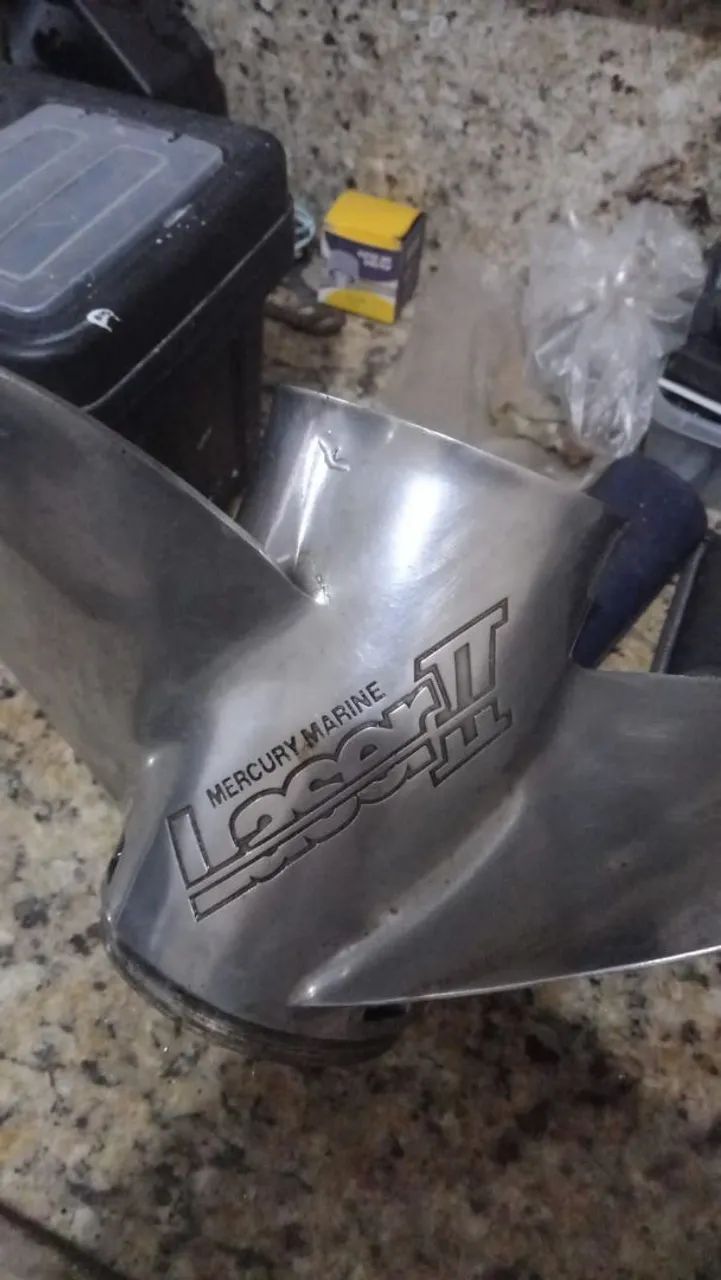 Hélice inox Laser || Mercury 19 passo original 