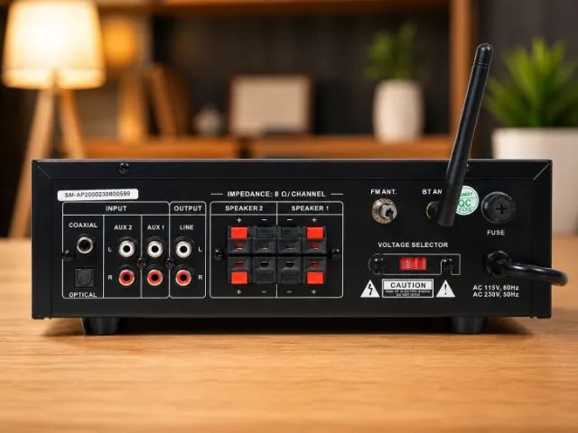 Amplificador Stereo Sumay SM-AP2000 2 Canais 100W - Foto 3