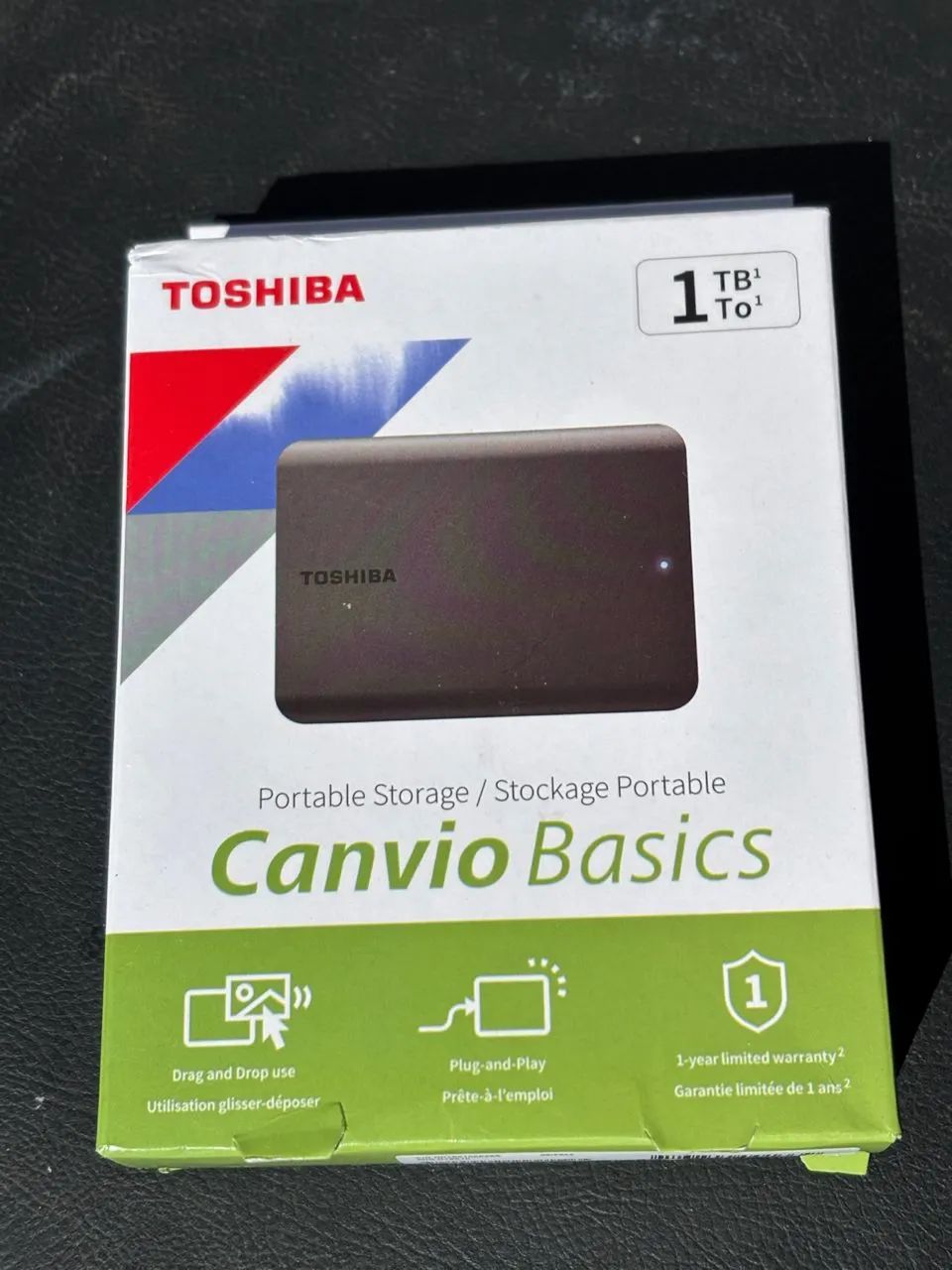 Toshiba HD Externo 1 TB Canvio Basic Preto - Armazenamento