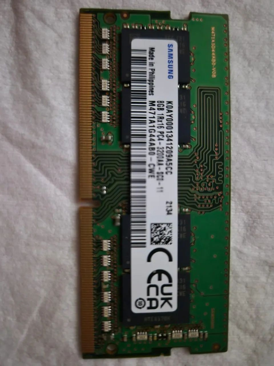 Memória RAM Samsung DDR4 8GB