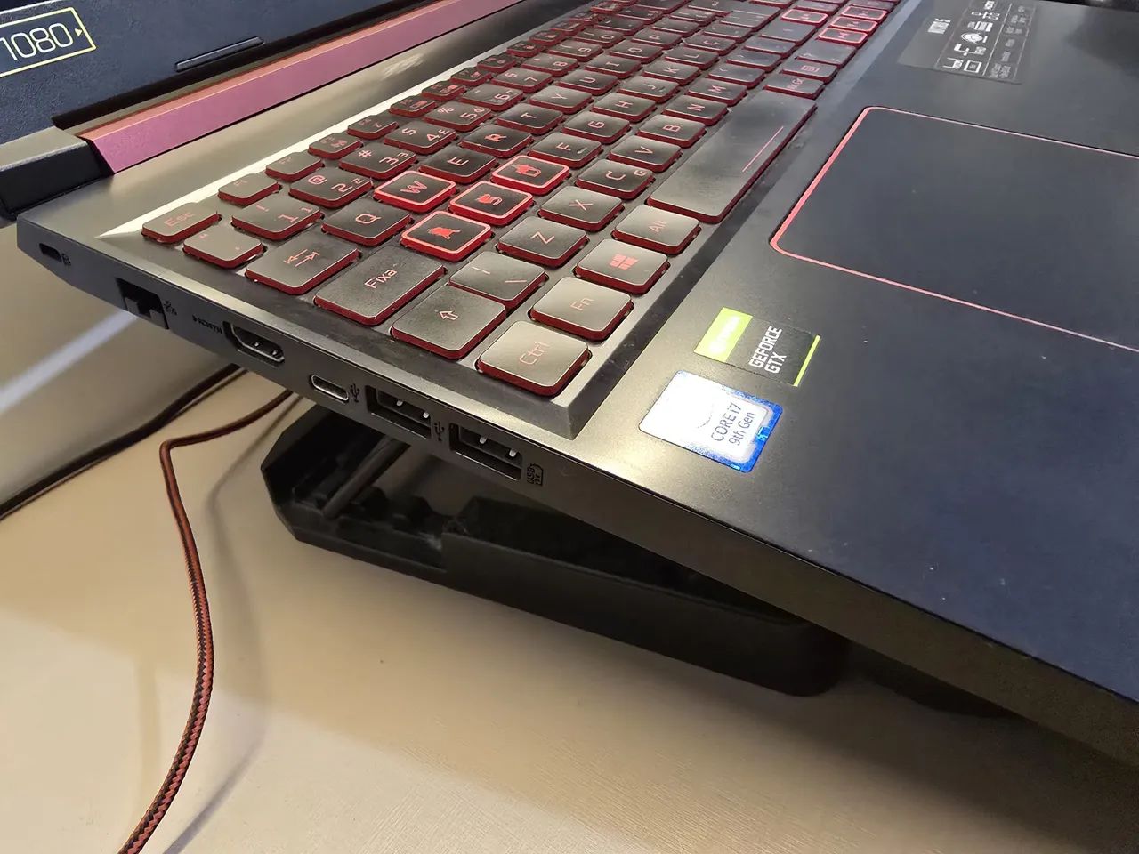 Notebook Acer nitro 5 - I7 9º Geração - 16GB RAM - GTX 1650 4GB - Foto 3