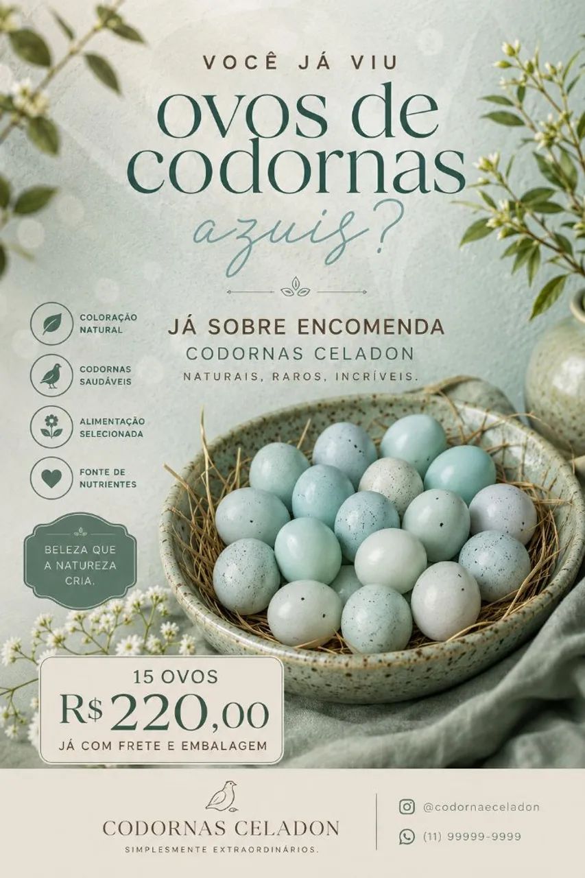 Ovos celadon - Foto 2