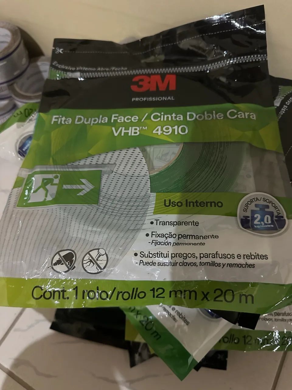 Fita dupla face 3M VHB 