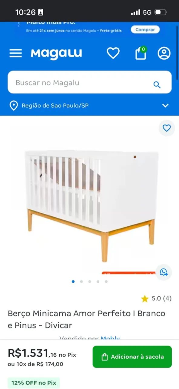 Berço e cômoda  - Foto 3