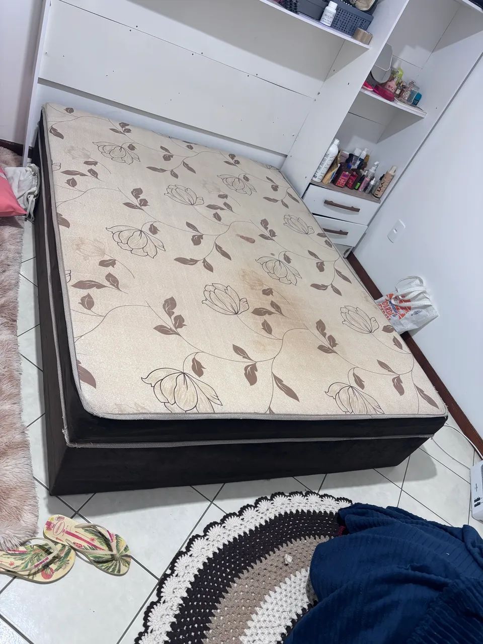 Cama Box Casal Completa (Base + Colchão) - Foto 4