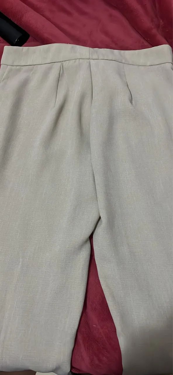 Calça alfaiataria bege - Foto 2