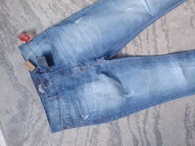 Calça jeans azul skinny - Foto 2