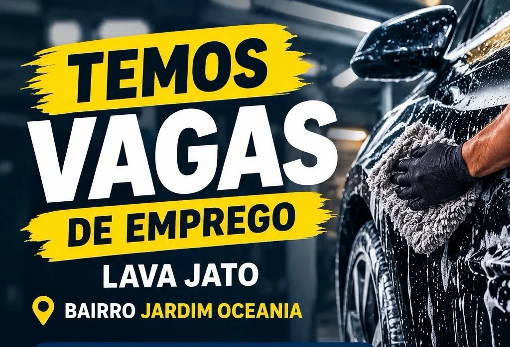 Vaga de emprego lava jato 