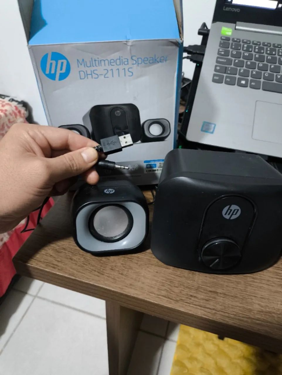 CAIXA DE SOM SUBWOFFER PARA PC E NOTEBOOK P2 -USB - HP - Foto 2