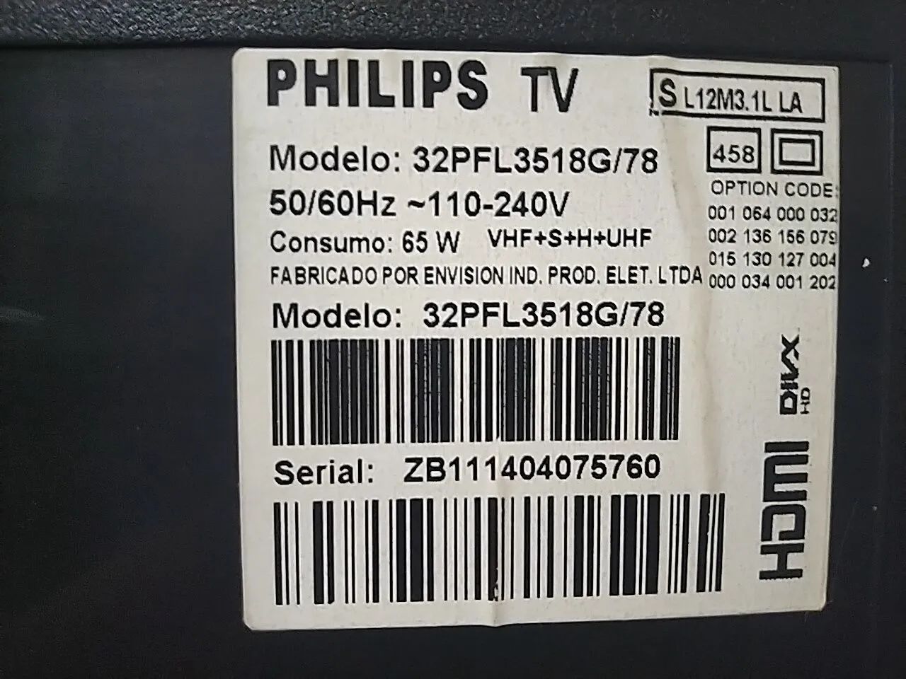 TV PHILIPS 32 POLEGADAS