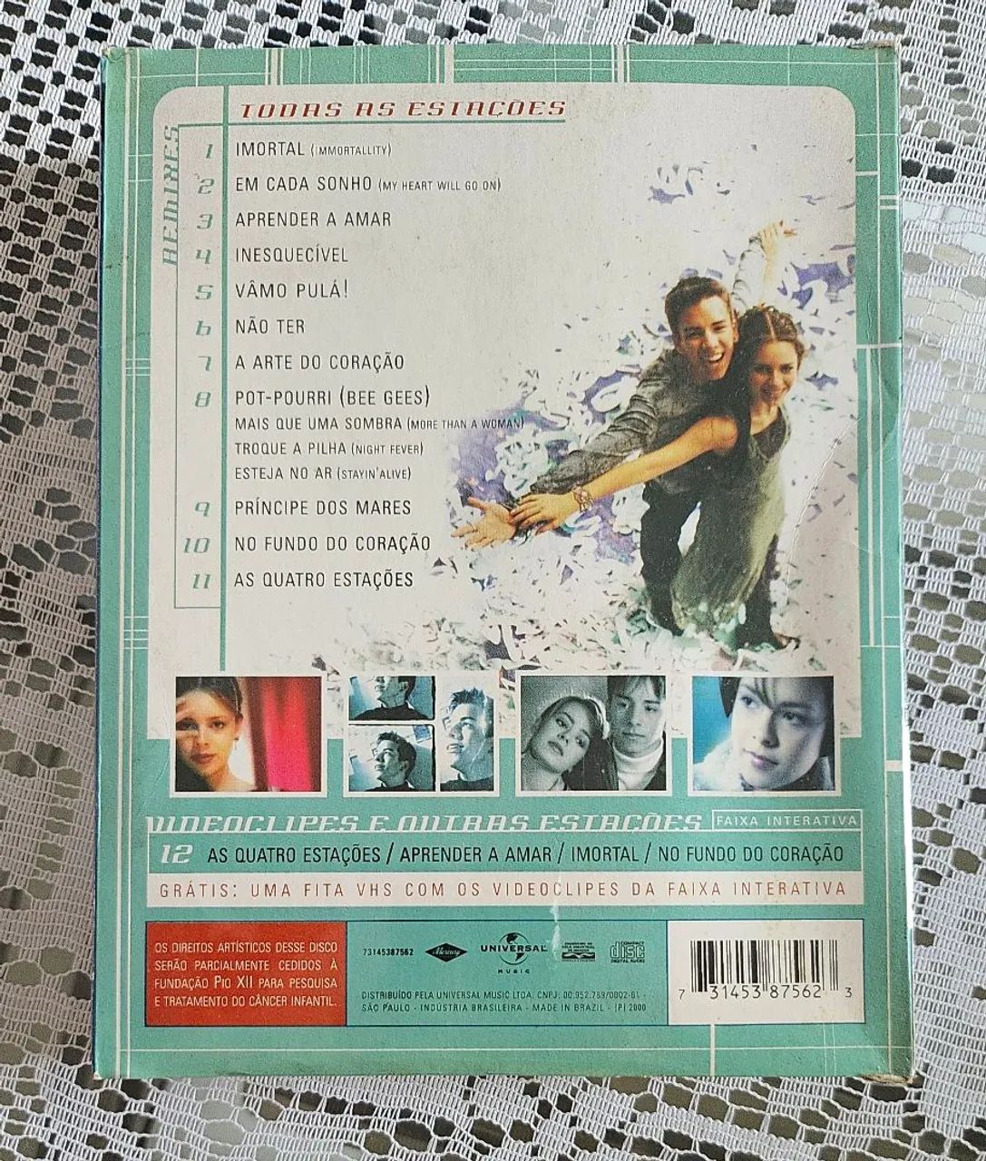 Kit CD e VHS Sandy e Junior Todas as Estações Remixes - Lacrado - Foto 2