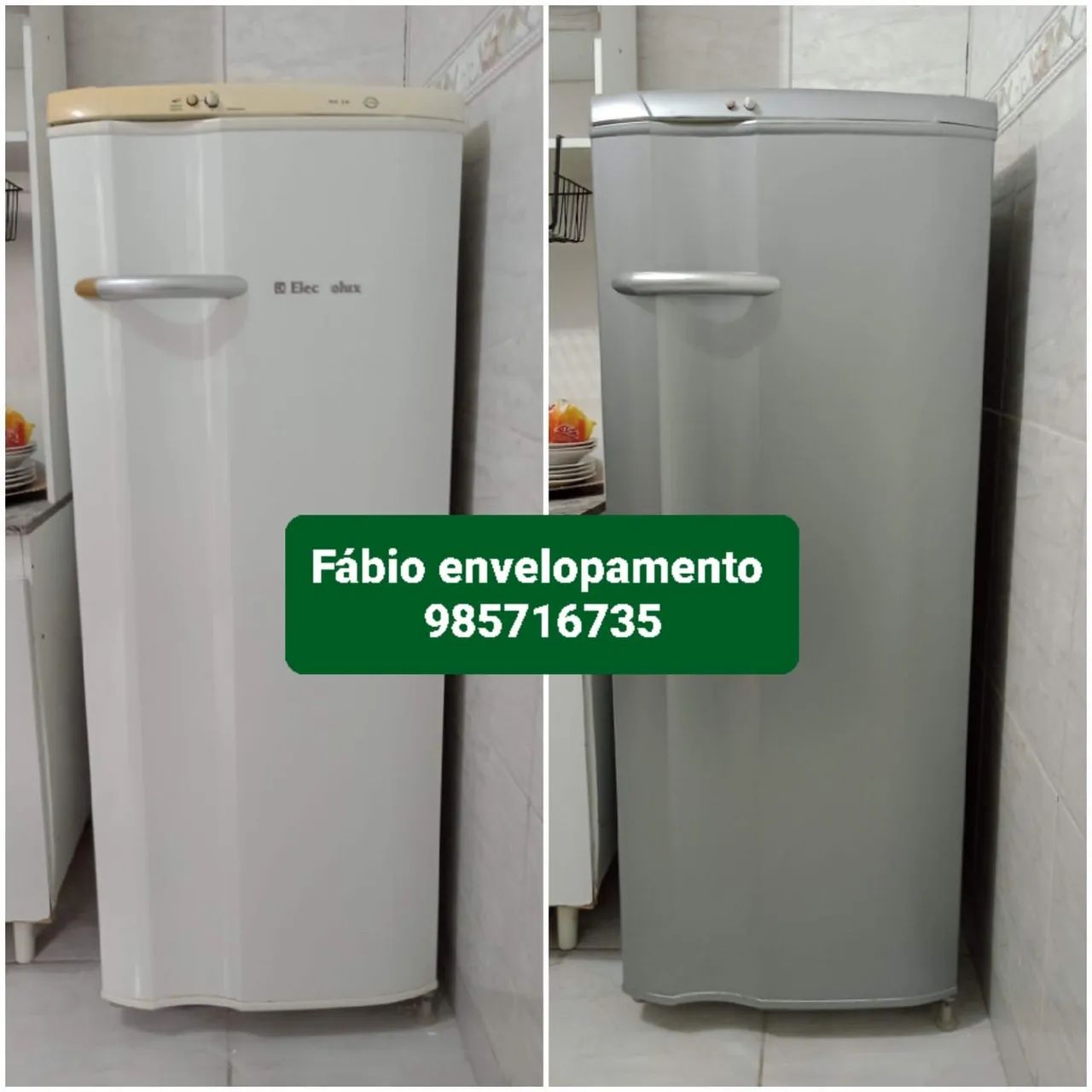 Envelopamento de geladeira convencional e duplex 