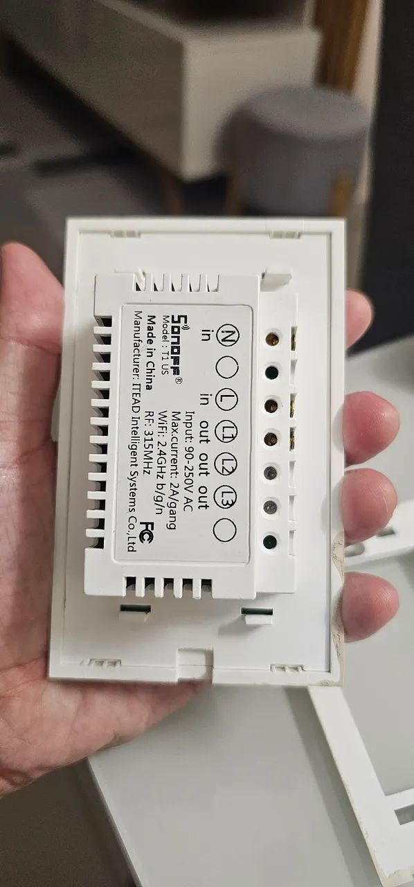 Interruptor inteligente Sonoff 1 botão