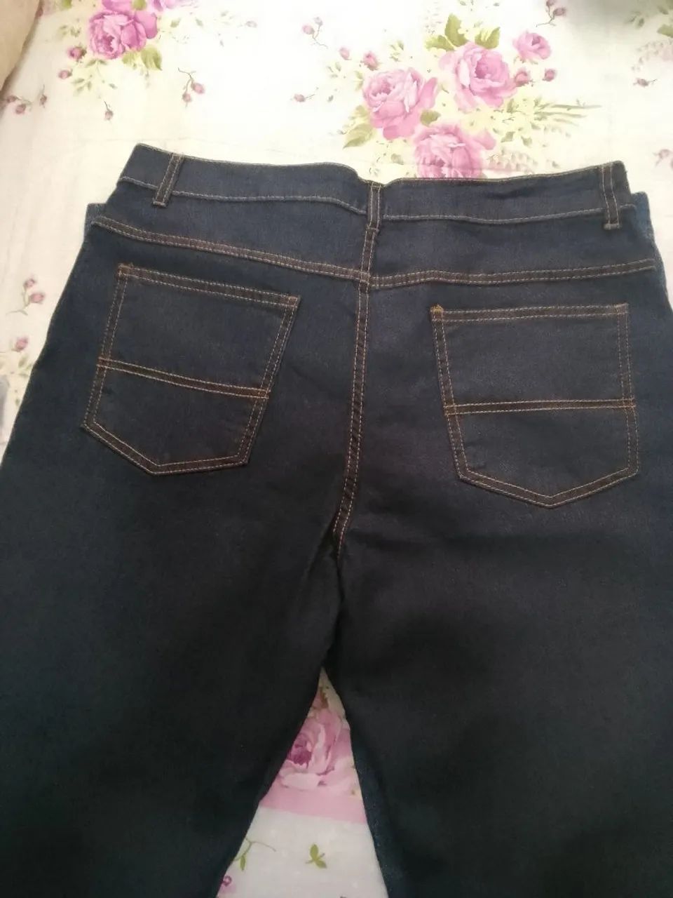 CALÇA JEANS AZUL C/ELASTANO TAMANHO 46 - Foto 2