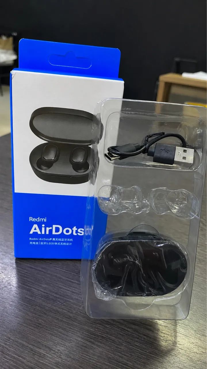 Fone De Ouvido Blueetoth Xiaomi Redmi Airdots s Preto