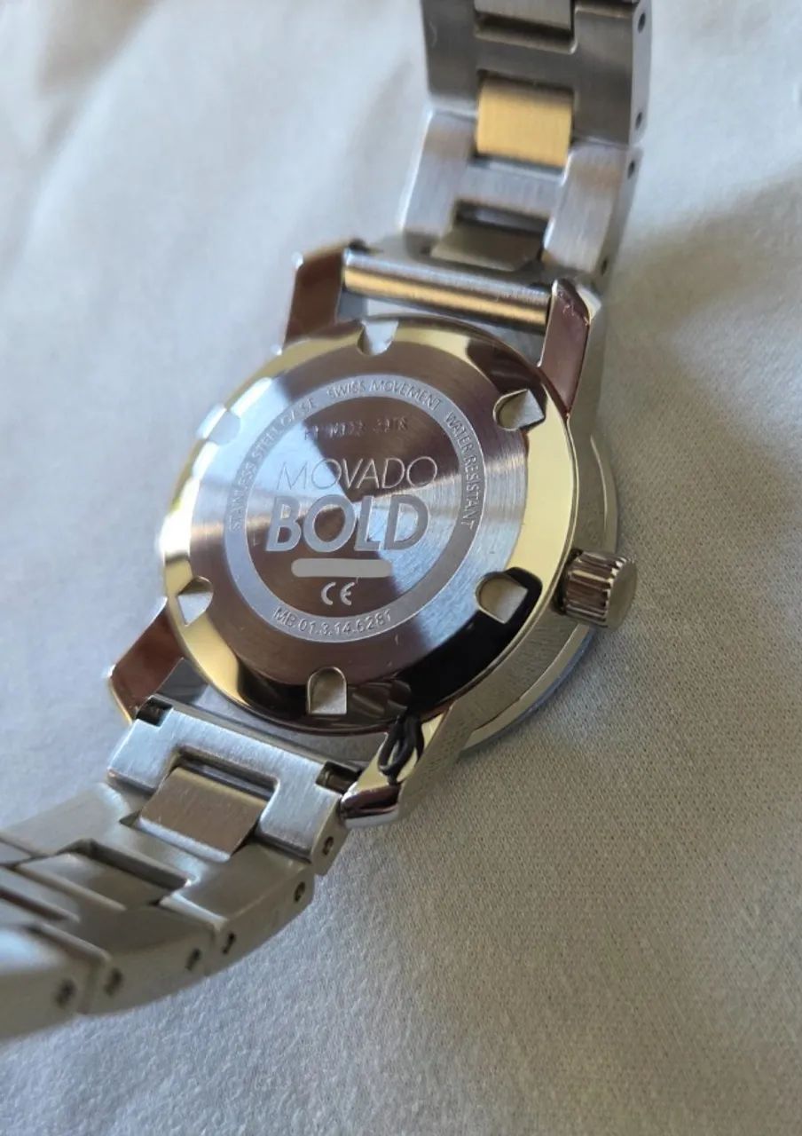 Relógio Feminino Movado Bold Prata - Foto 4