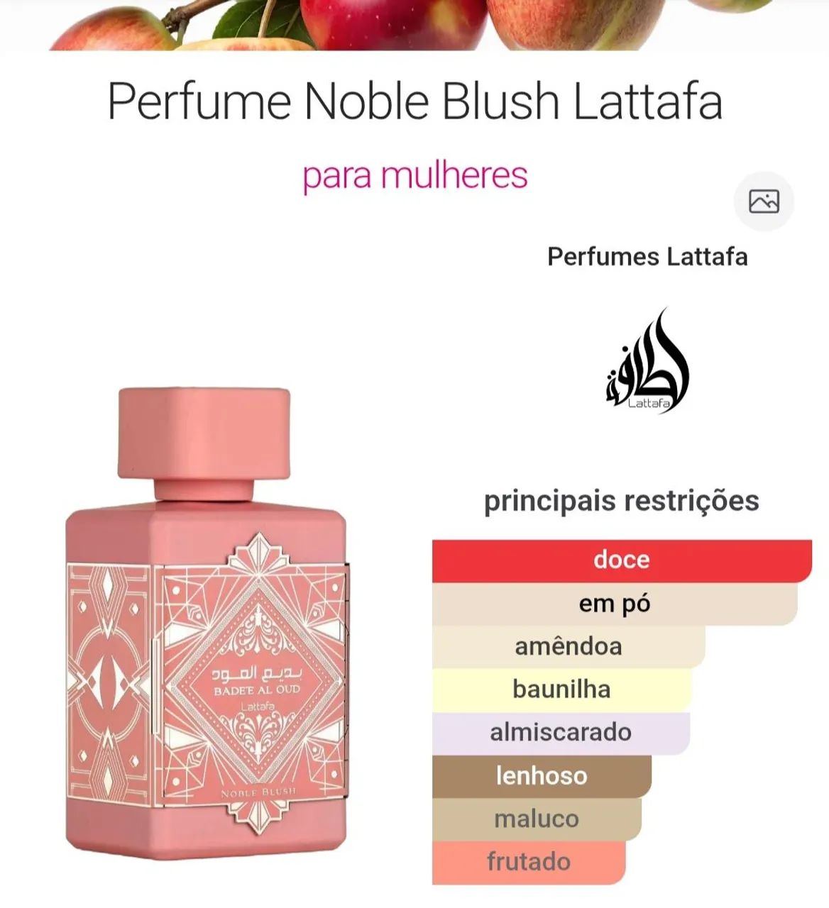 Perfume Noble Blush Lattafa - Foto 3