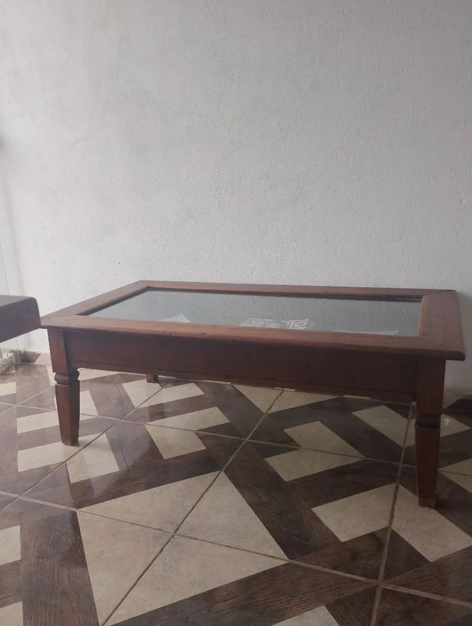 Conjunto de armário com mesa e banco de madeira macissa  - Foto 2