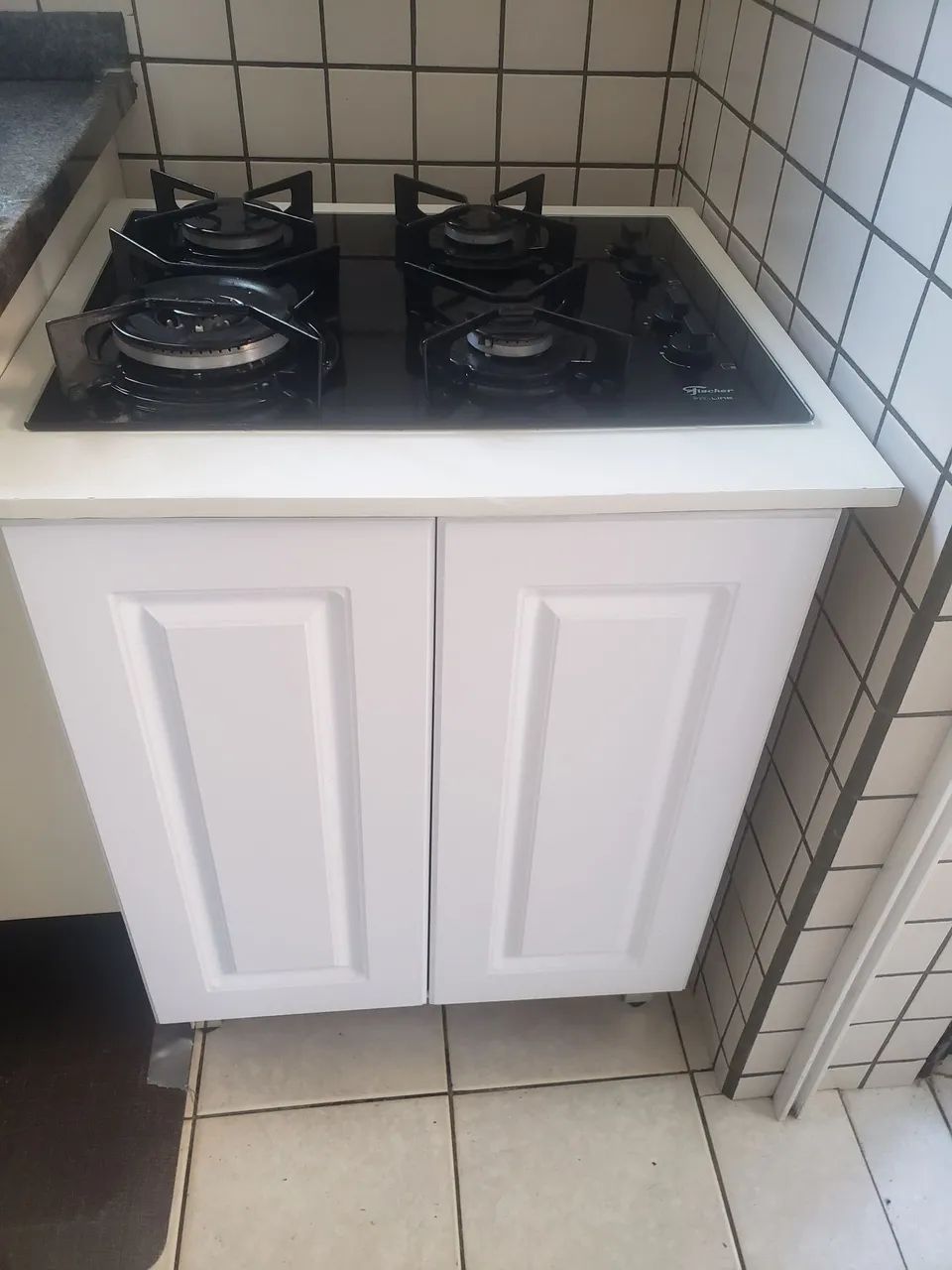 Cooktop + bancada 