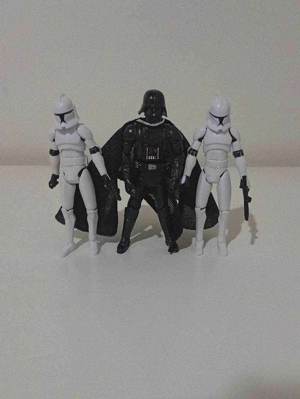 Darth Vader e 2 clone troopers, star wars combo actions figures  - Foto 3