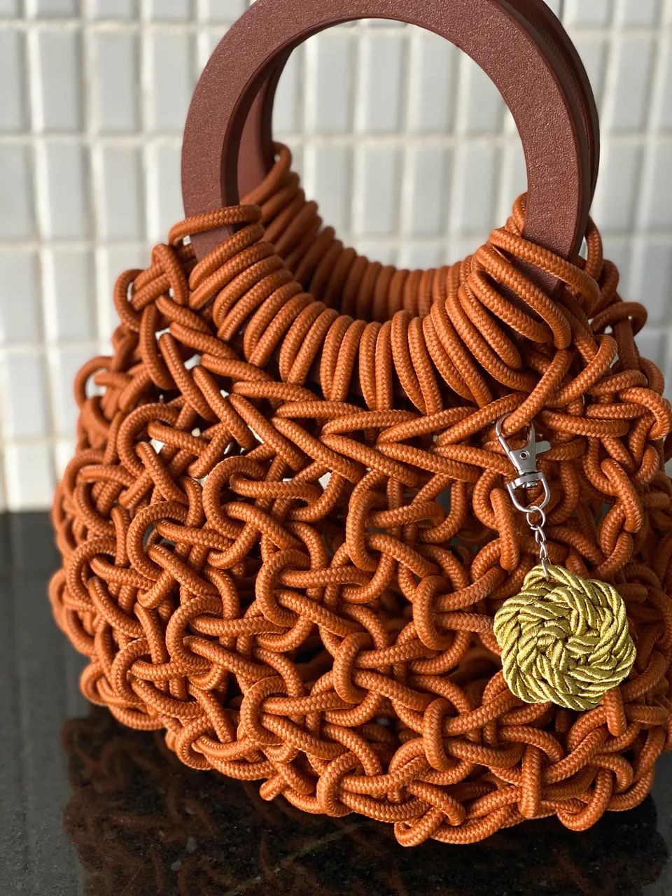 Bolsa em Macrame - Foto 2