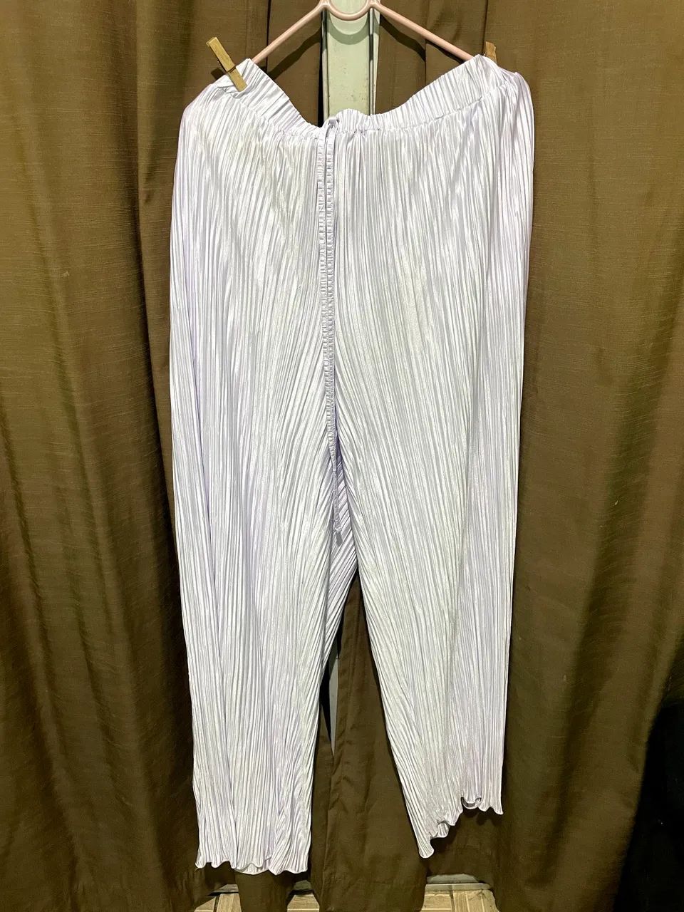 Calça plissada lilás da shein 4xl - Foto 2