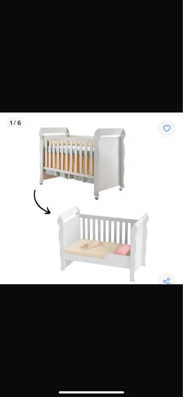 Vendo berço americano com colchão 