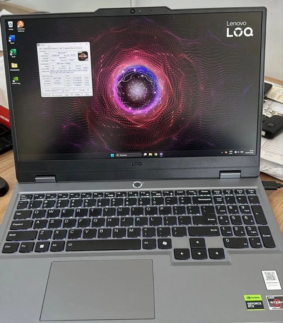 Notebook Ryzen 7 7435hs 16GB DDR5 NVIDIA RTX 4060