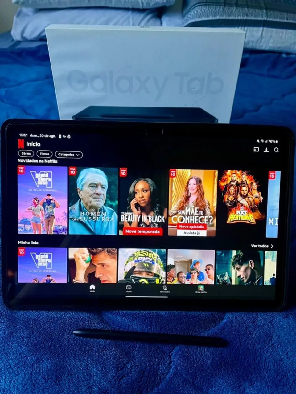 Samsung Galaxy Tab S7 FE 128GB 4G/LTE - Impecável - Foto 3