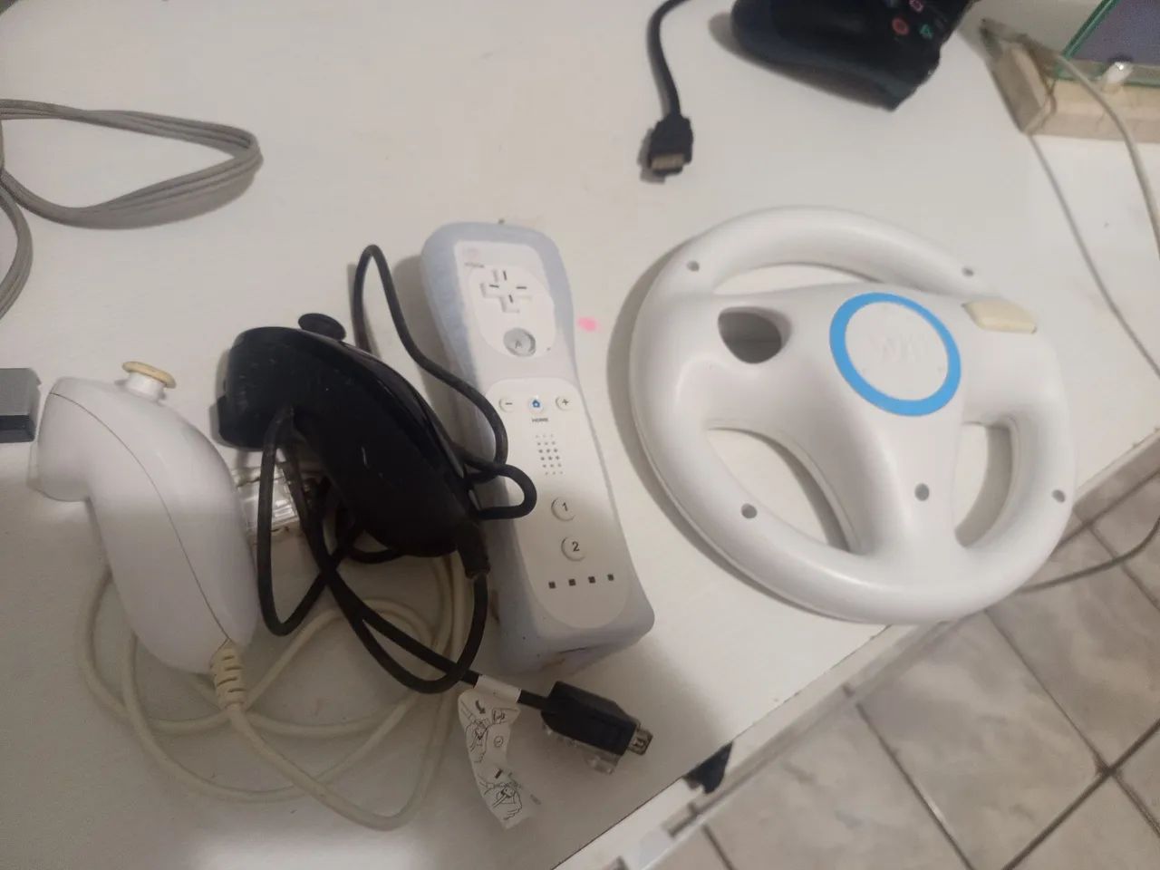 Nintendo Wii desbloqueado completo com cabos, pendrive e cartão de memória jogo fisico  - Foto 5