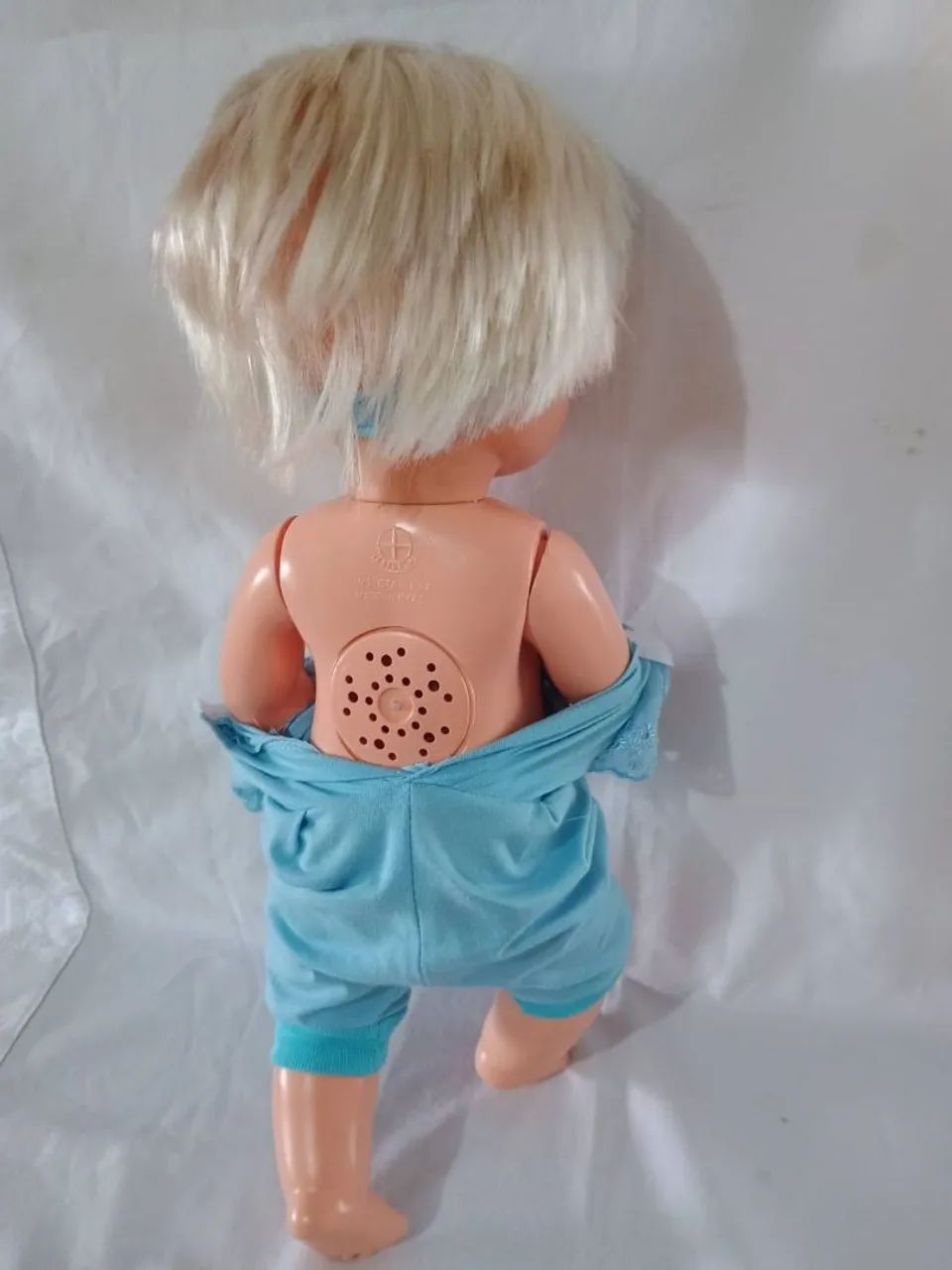 Boneca antiga Papinha da estrela com chorinho nas costas - década de 90  - Foto 4