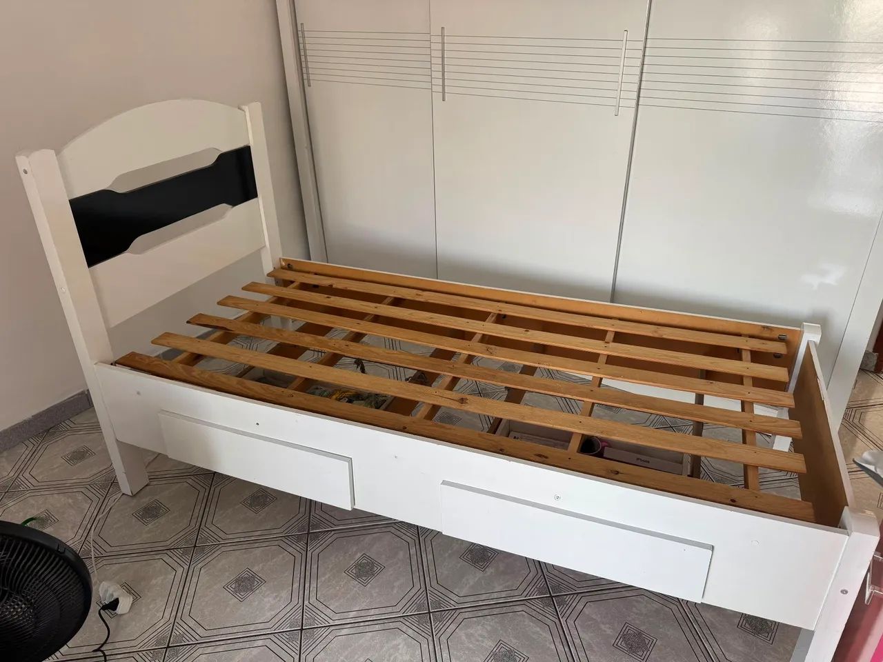 Cana solteiro  com gavetas  ótima. - Foto 3