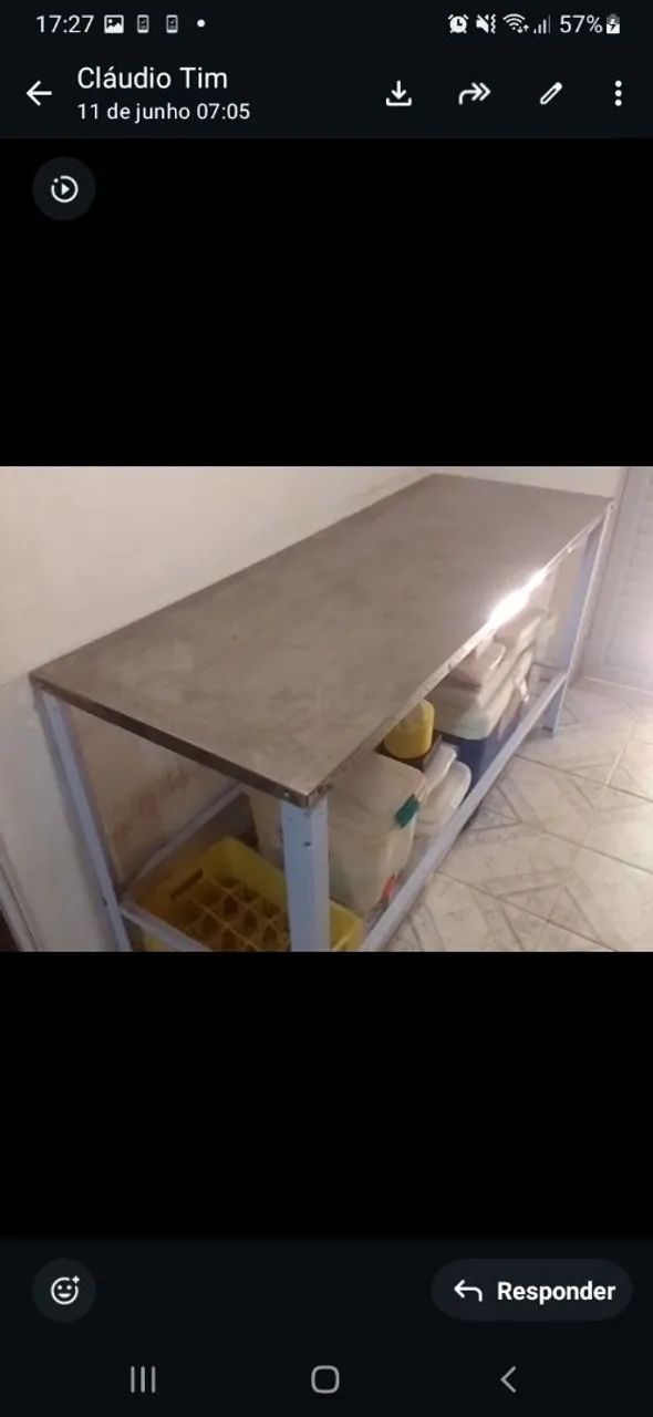 Mesa de cozinha industrial  - Foto 2