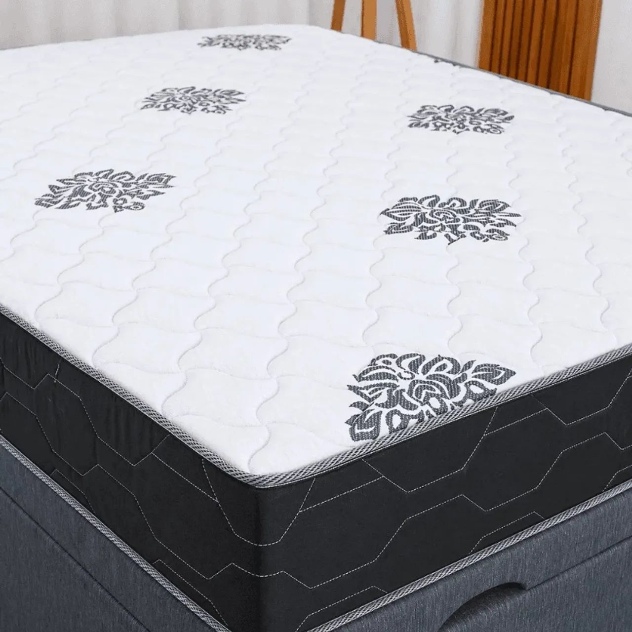 Colchão Casal Star Plus Molas Ensacadas Pocket - Inovaflex + Base Box Baú Casal Blindado  - Foto 5