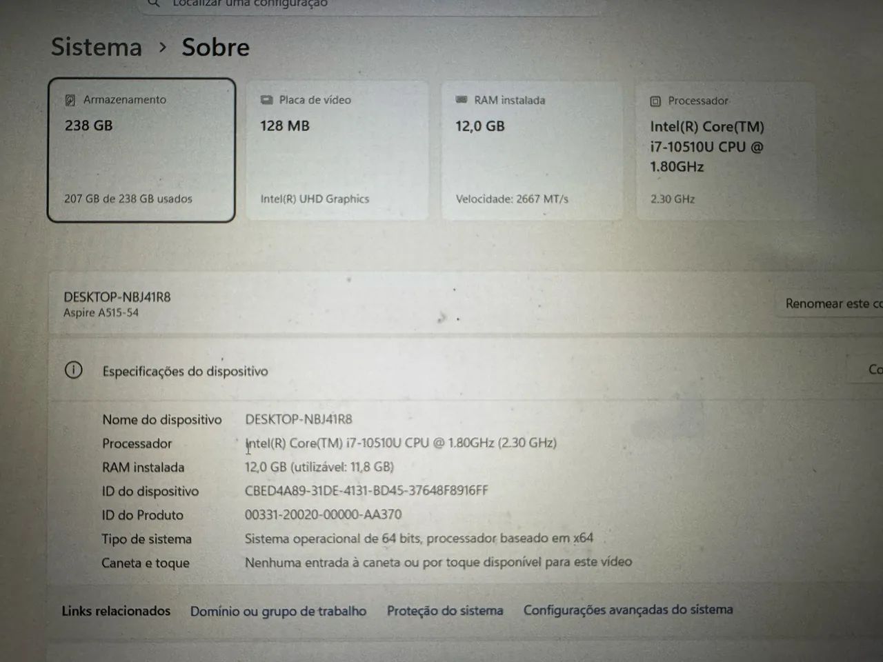 Notebook Acer Aspire I7 - Foto 4