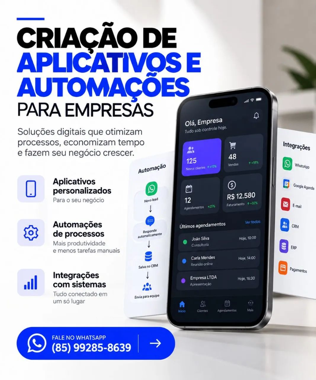 Desenvolvo aplicativos e automação