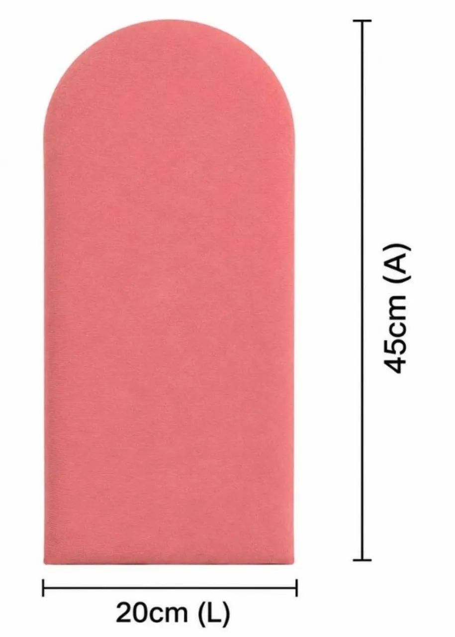 Kit 18 cabeceiras estofadas nuvem rosa decoração - Foto 3