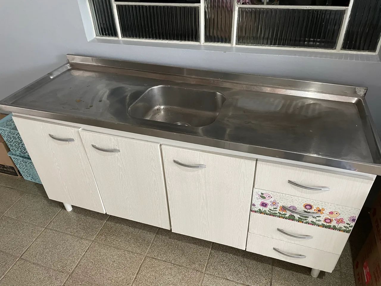 Balcão de pia com tampo 1,60m