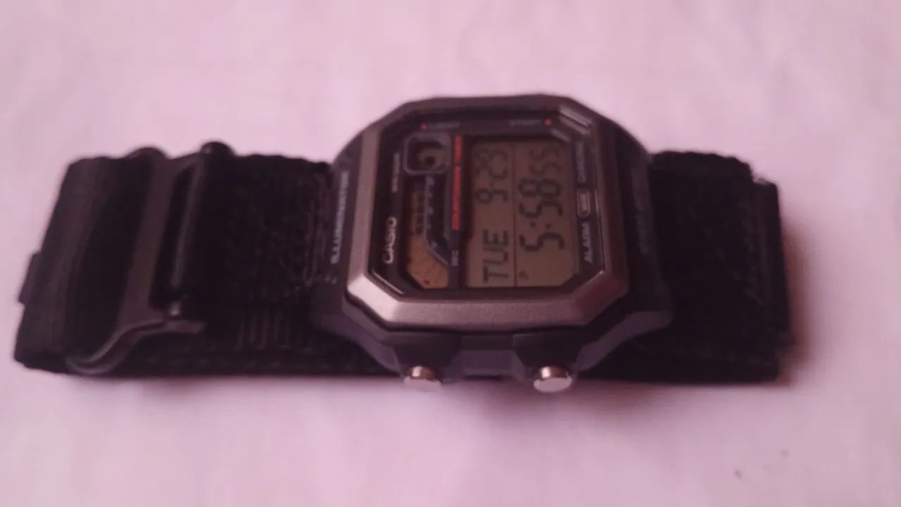 Relógio digital Casio ws 1600h Original pulseira tática  - Foto 3