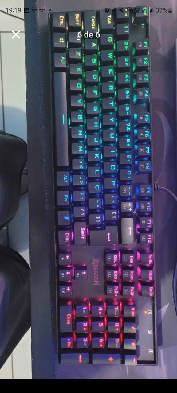 Teclado Mitra RGB Redragon