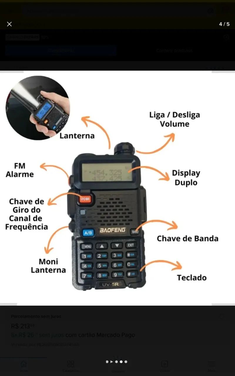 Rádio Baofeng  - Foto 2